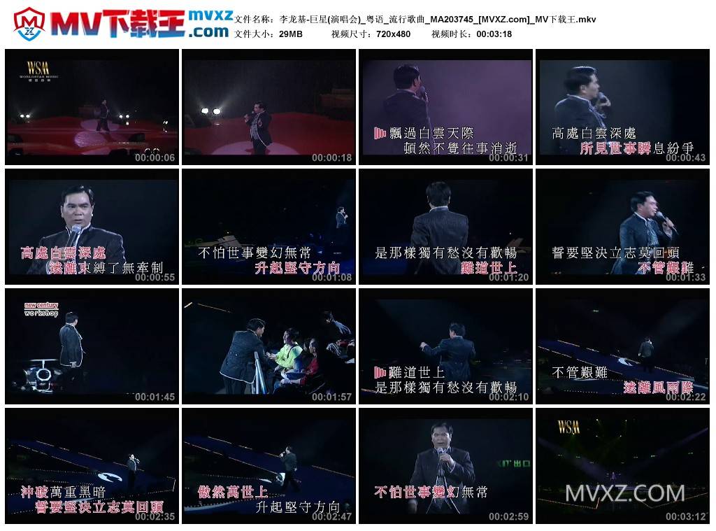 李龙基-巨星(演唱会)_粤语_流行歌曲_MA203745